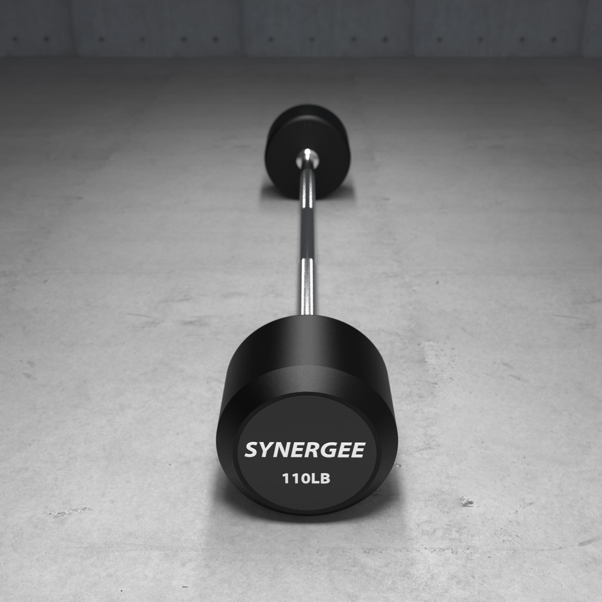 Shop Synergee Fixed Barbell Pre Weighted Straight Steel Bar With Rubber Weights Fixed Weight Overstock 30787142