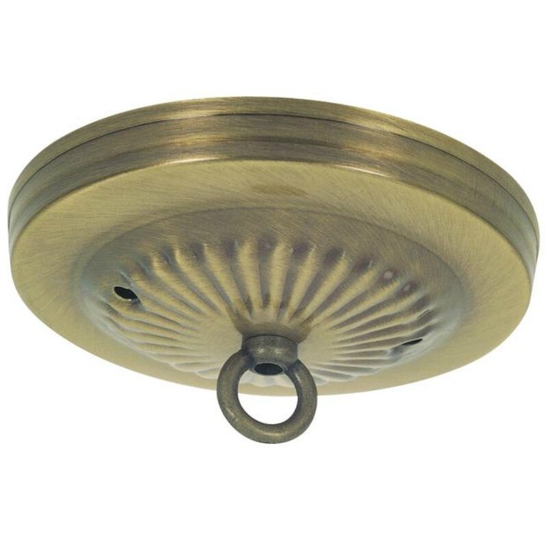 Westinghouse 70053 Traditional Ceiling Canopy Kit Antique Brass
