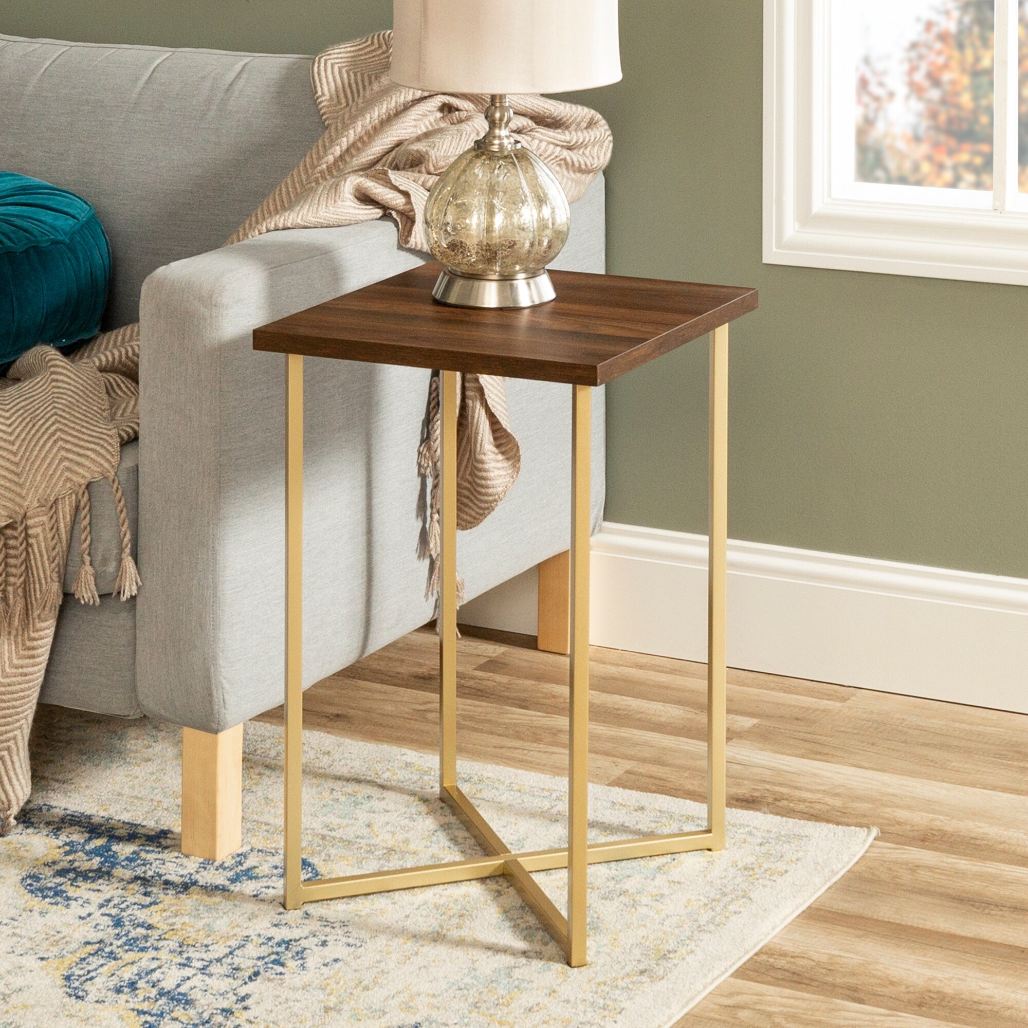 metal lamp table