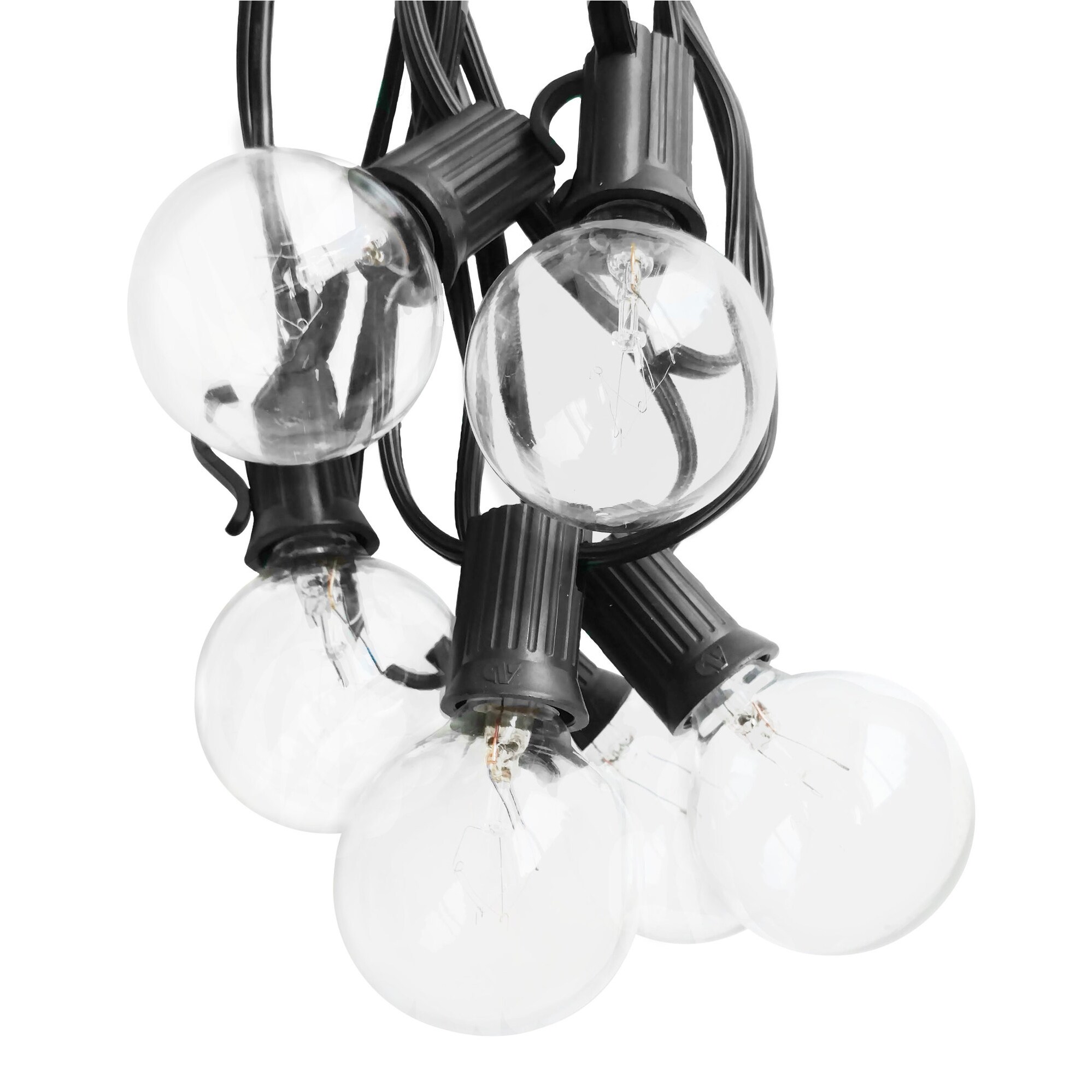 Hometown Evolution Inc G40cl50 50 Foot Party String Light Set Hometown Evolution Inc G40cl50 50 Foot Party String Light Set With Clear G40 Globe Bulbs And 12 Socket Ing N A Free Shipping Today