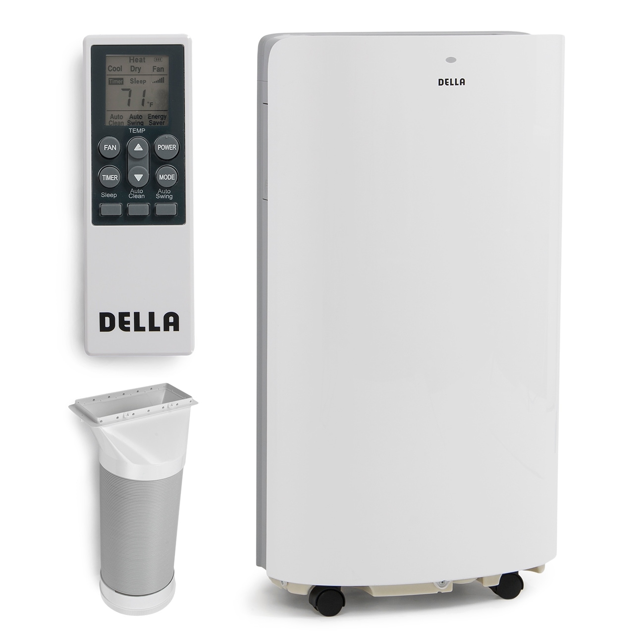 Shop Della 14,000 BTU Evaporative Portable Air Conditioner / Heater / Dehumidifier / Cooling Function LED Panel Control - Free Shipping Today ...