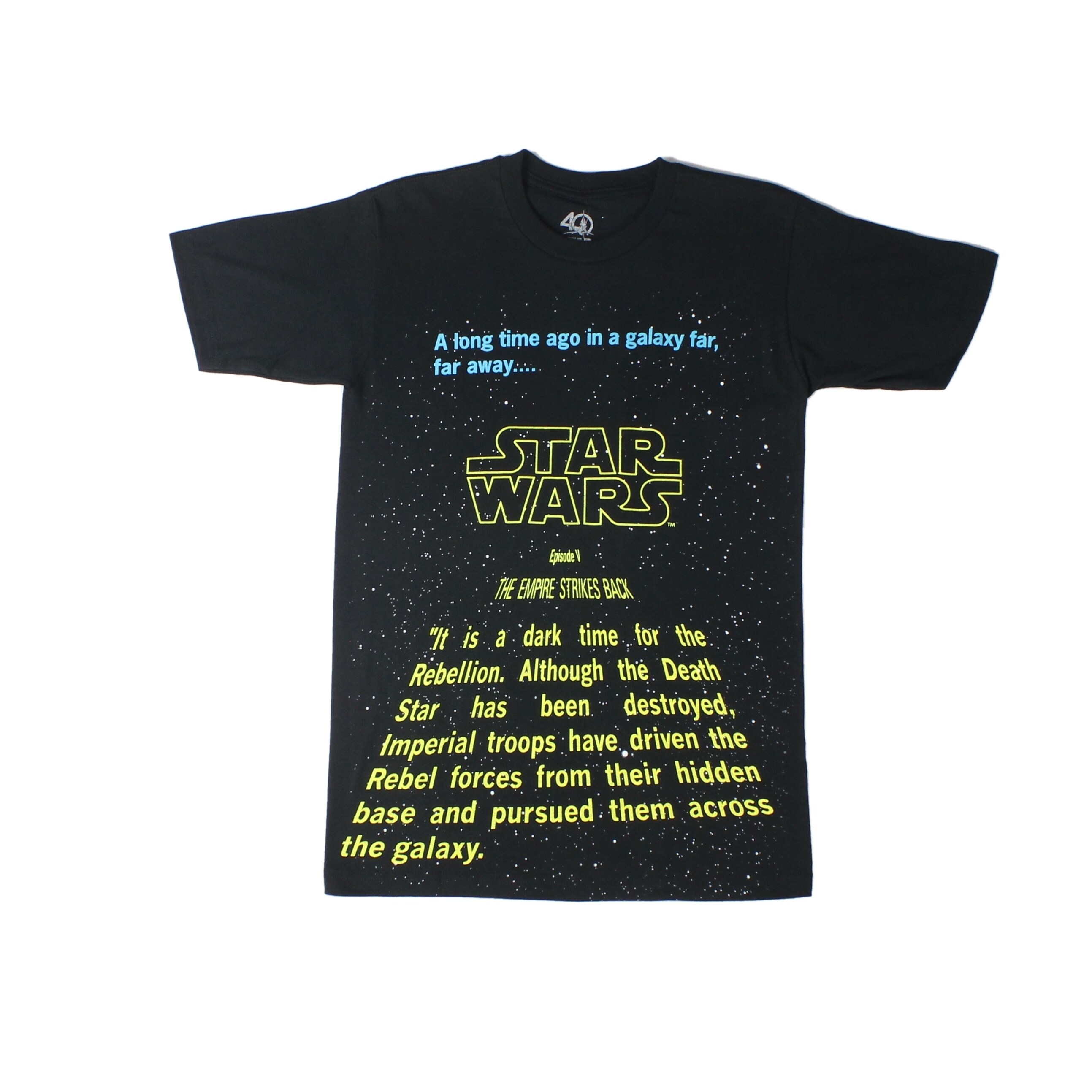 Star Wars Intro Text A Long Time Ago In A Galaxy Far Away Men S Black T Shirt Overstock Star Wars Intro Text A Long Time Ago In A Galaxy Far Away Men S Black T Shirt Overstock
