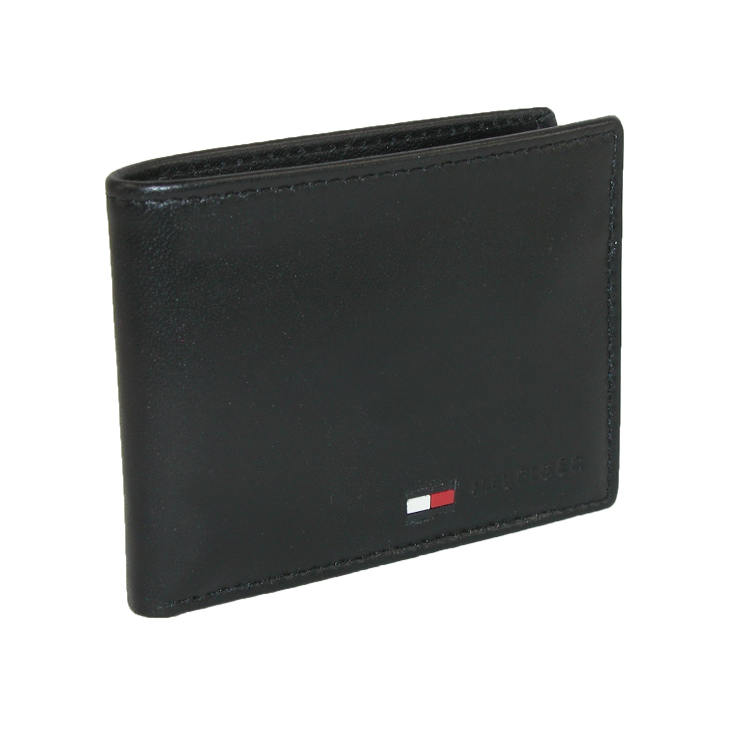 tommy hilfiger men's leather passcase billfold wallet