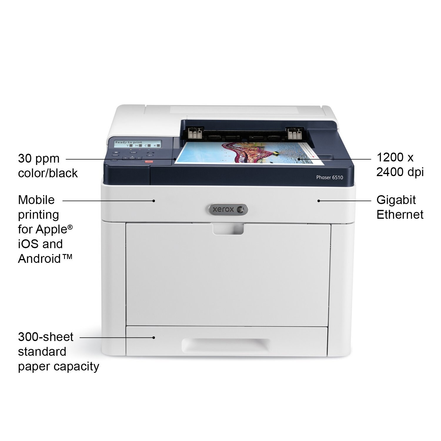 Xerox 6510/Dn Phaser 6510/Dn Color Laser Printer - 