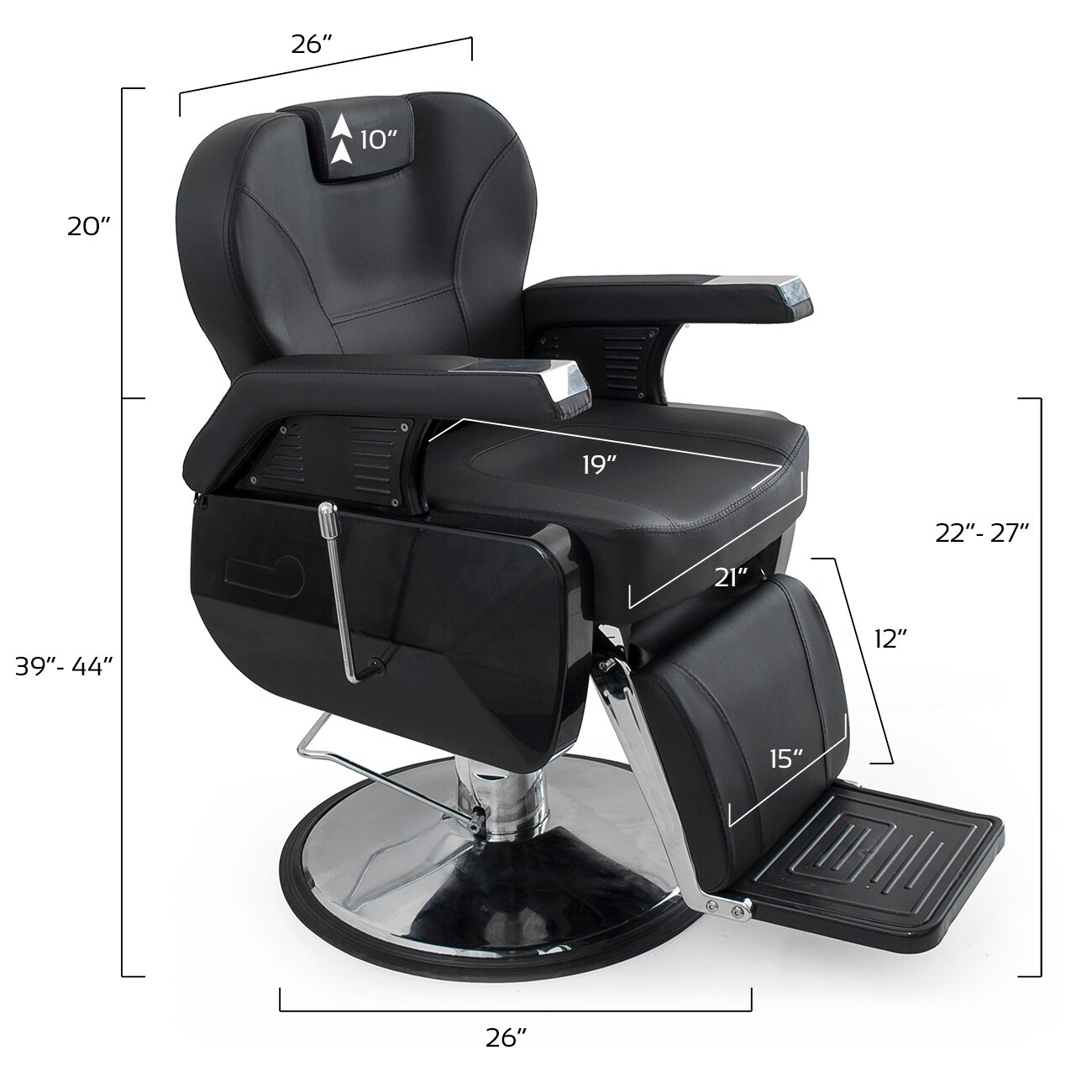 Bellavie Deluxe Hydraulic Barber Chair Overstock 15893317