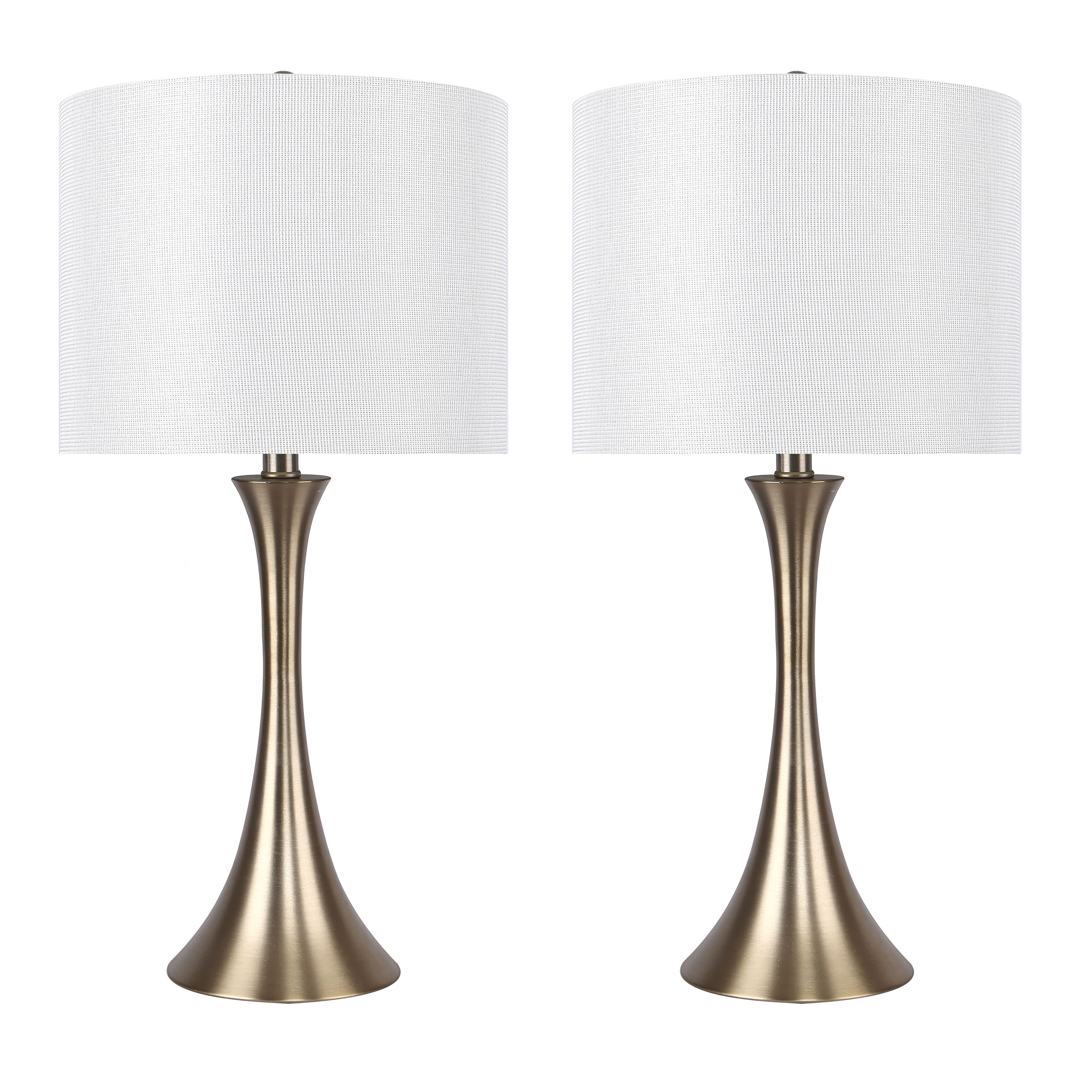 Porch Den Bakkom Brushed Nickel 24 25 Inch Table Lamp Set On Sale Overstock 30697025