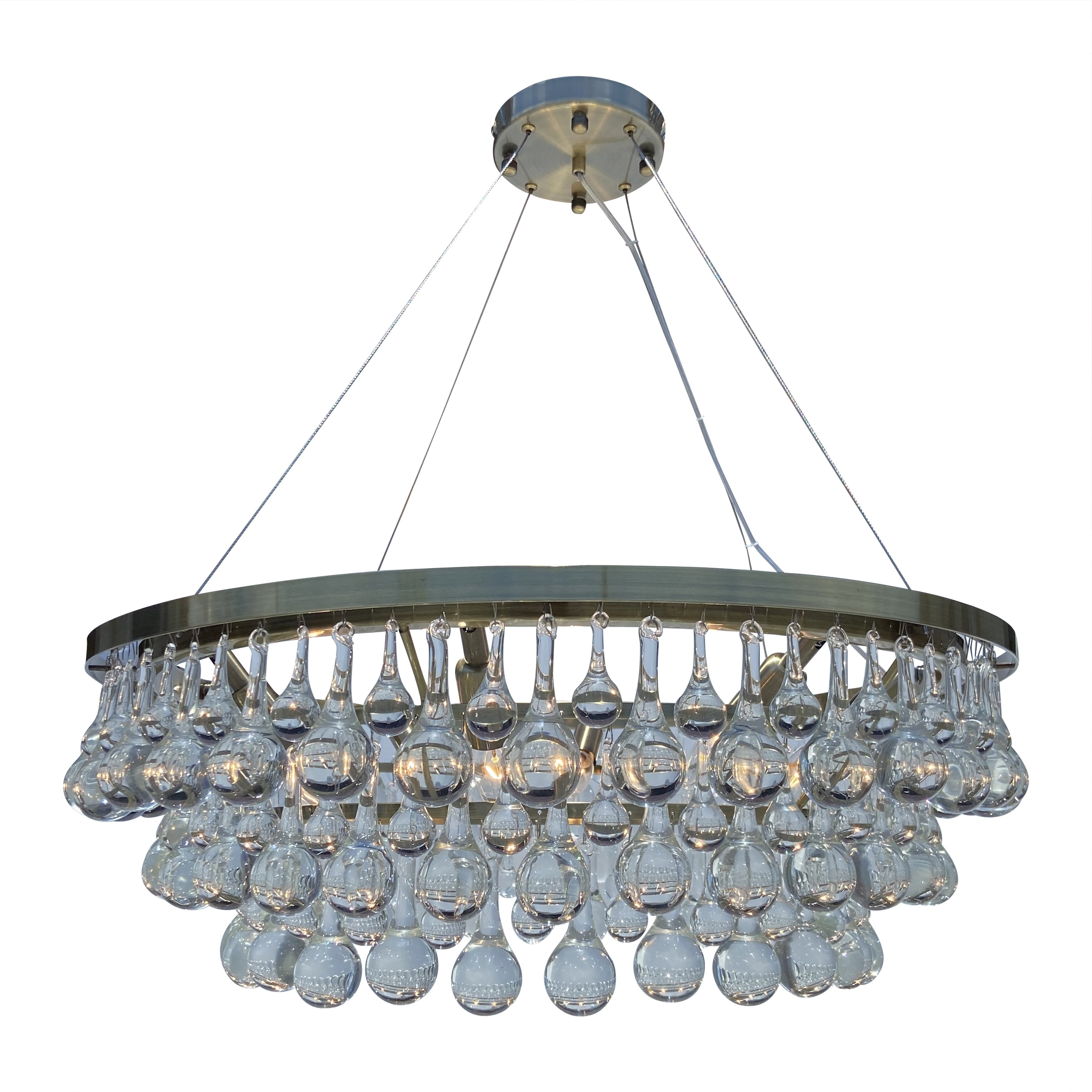 Celeste 8 Light Chandelier Antique Brass Finish With Wires Antique Brass On Sale Overstock 31638553