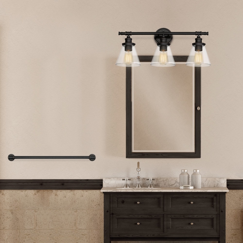Globe Electric 50192 Parker All In One Bathroom Vanity Light Globe Electric 50192 Parker All In One Bathroom Vanity Light With Towel Bar Ring Toilet Paper Holder And Robe Hook Free Shipping Today