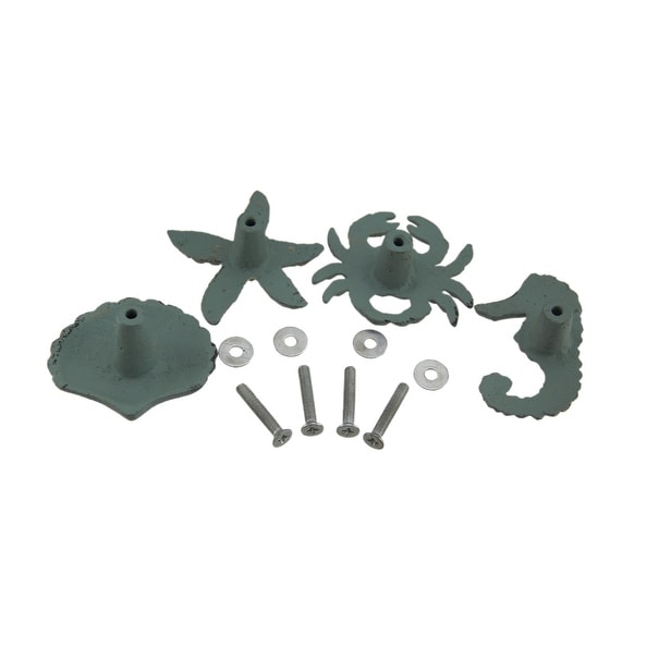 Coastal Sea Life 4 Piece Cast Iron Drawer Pull Set Free Coastal Sea Life 4 Piece Cast Iron Drawer Pull Set Free Shipping On Orders Over 45 18433140