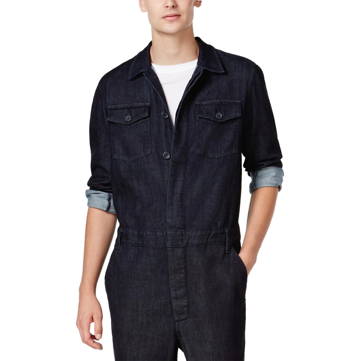 men's denim boiler suit