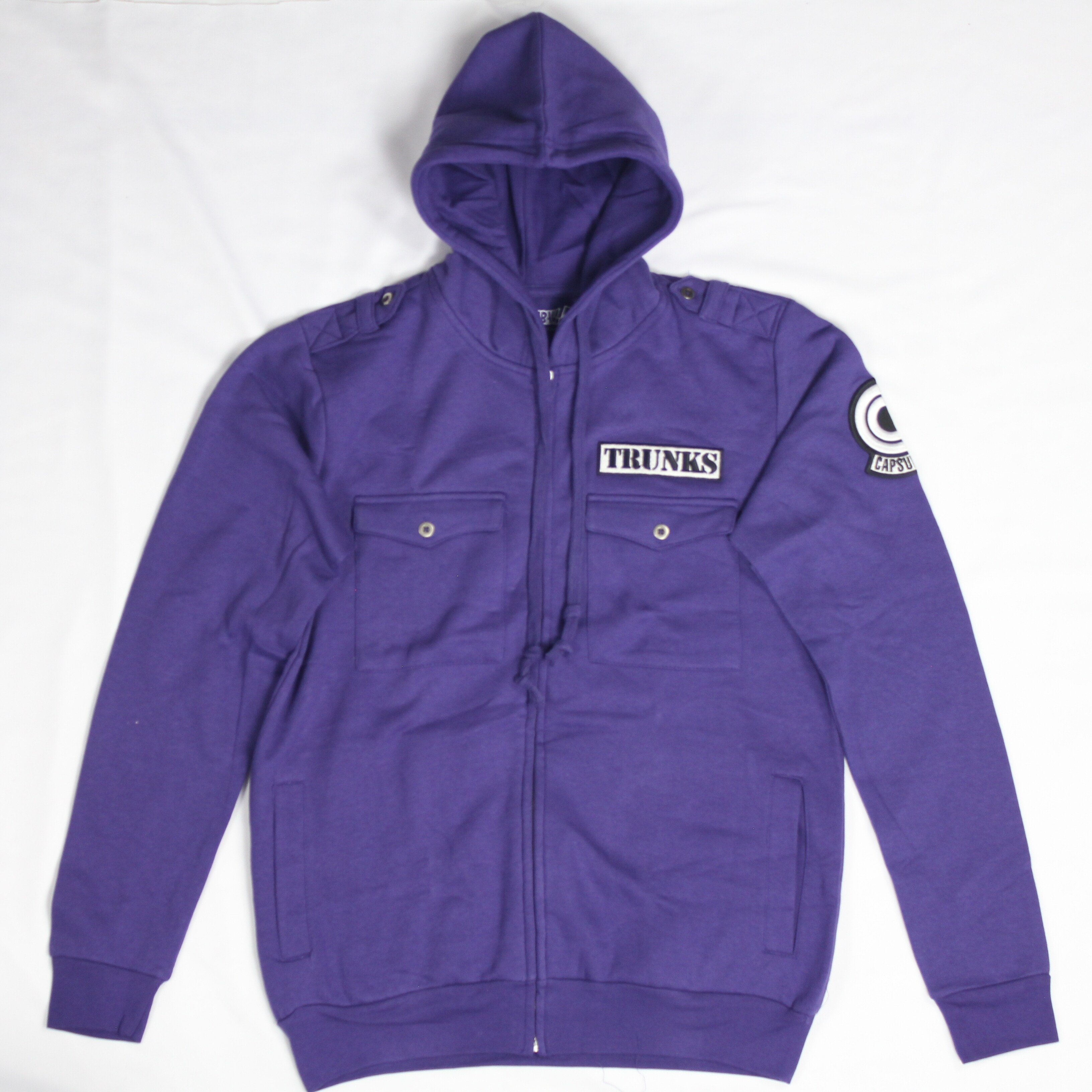 Shop Dragon Ball Z Capsule Corp Trunks Purple Zip Up Hoodie