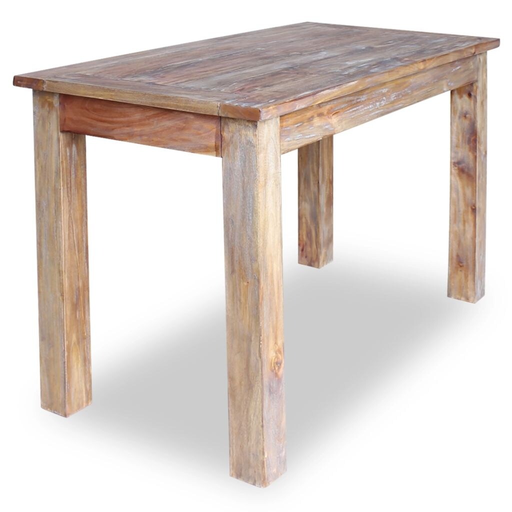 Vidaxl Solid Reclaimed Wood Dining Table 47 2 Rustic Vidaxl Solid Reclaimed Wood Dining Table 47 2 Rustic Room Furniture Brown