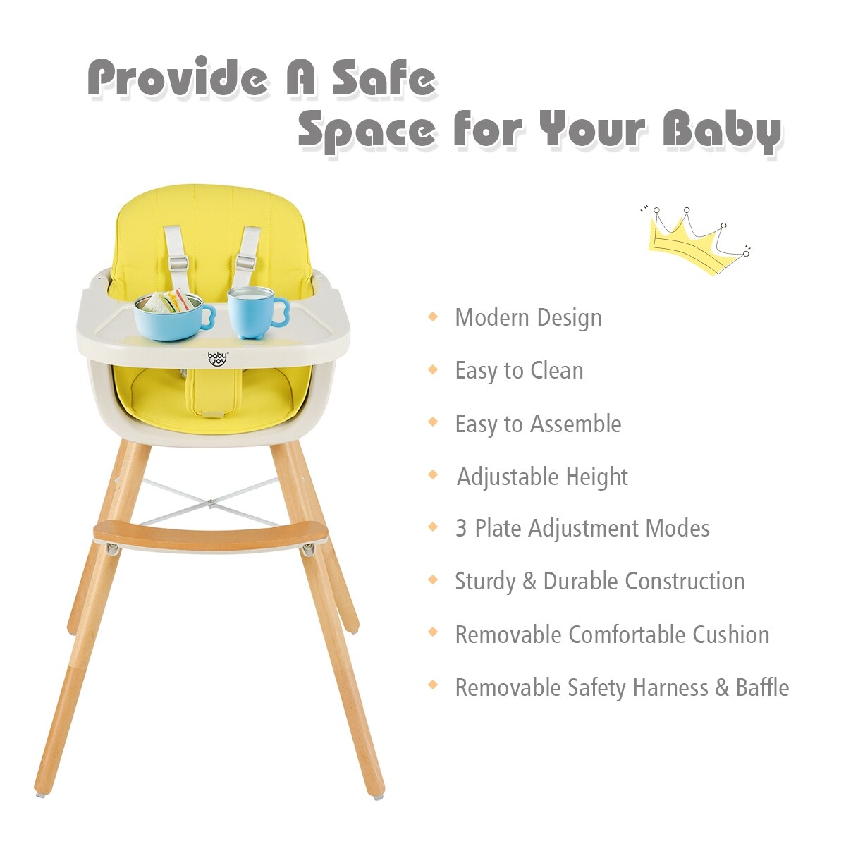 baby high chair easy to clean