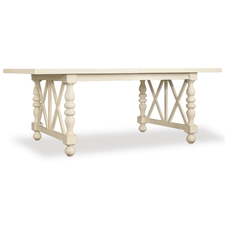 Furniture 5900 75200 Sandcastle 80 Long Rubberwood Furniture 5900 75200 Sandcastle 80 Long Rubberwood Coastal Style Dining Table With Two 18 Leaves And Birch Veneer