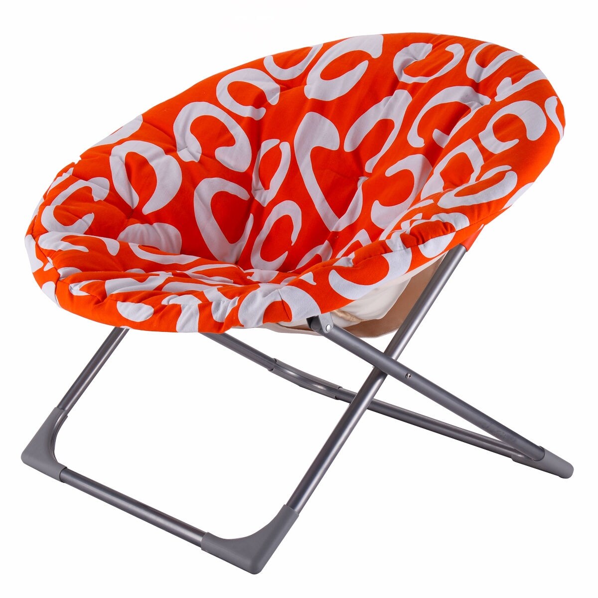 Shop Costway Oversized Large Folding Saucer Moon Chair Round Seat Living Room Furniture Overstock 16738325