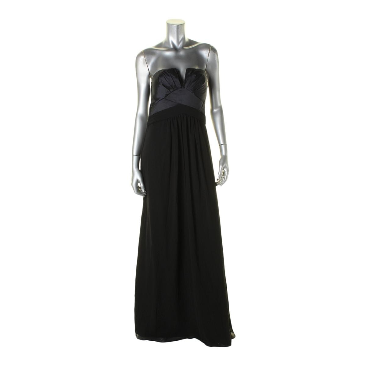 Shop Minuet Womens Formal Dress Strapless Pleated M Overstock 20254618