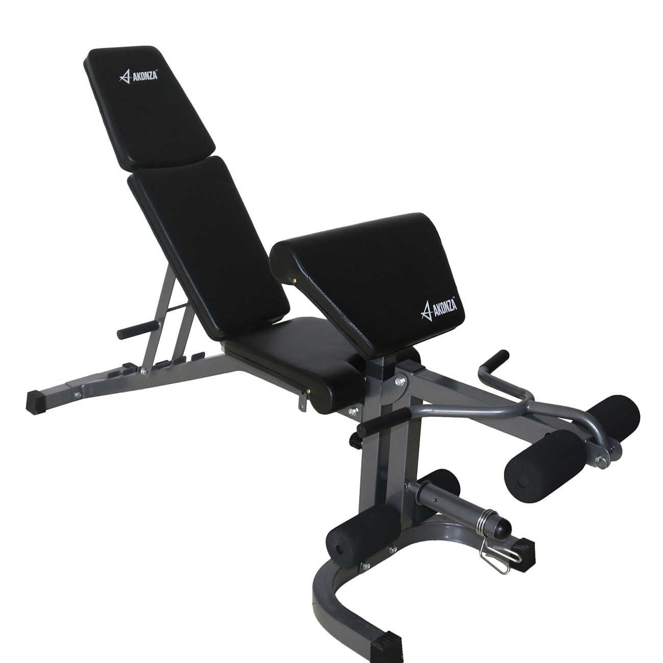 Shop Akonza Fid Flat Incline Decline Weight Bench With Leg
