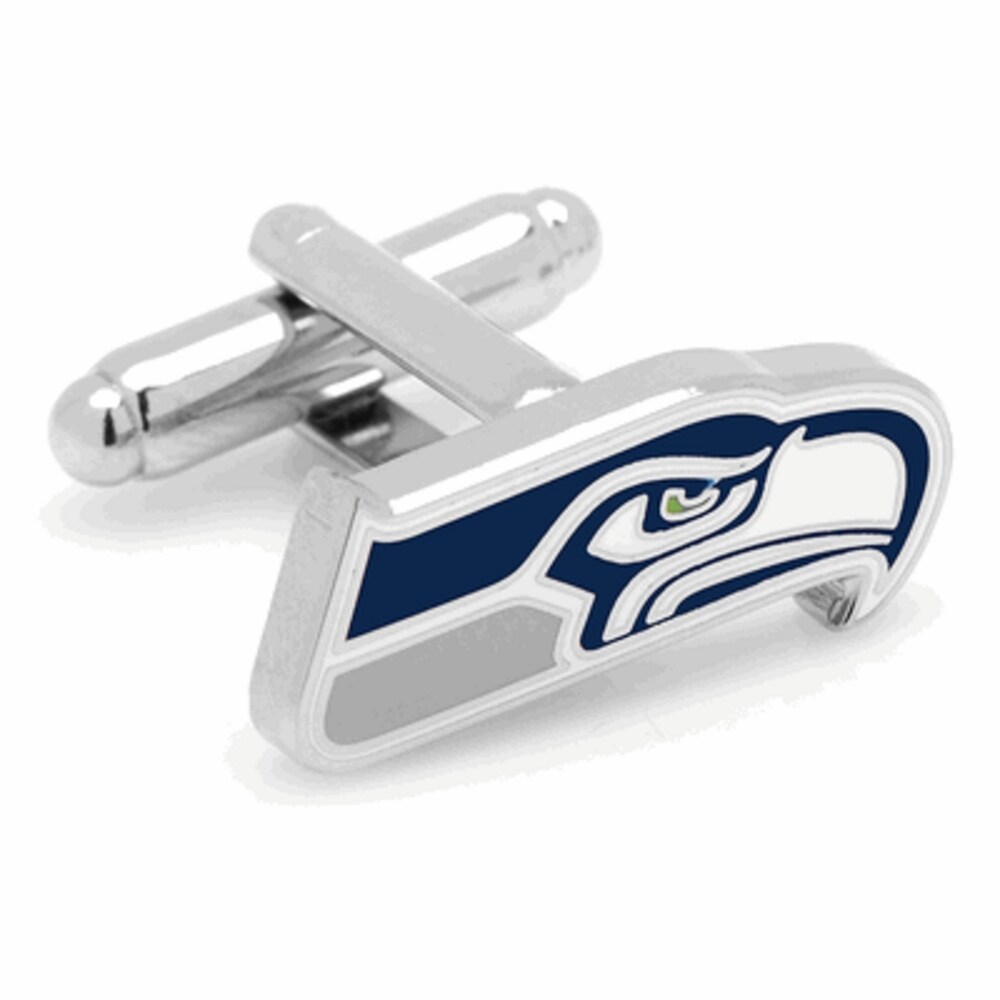 Licensed Seattle Seahawks Logo Cufflinks Nfl Multicolored