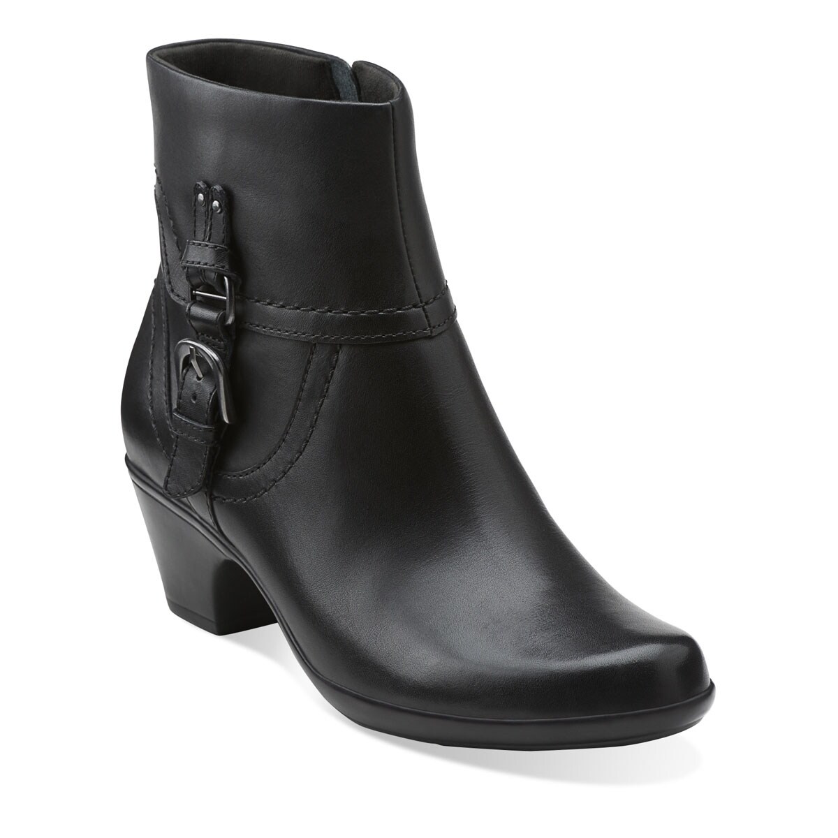Shop Clarks Women's Ingalls Tweed Boots - Black leather - 10 b(m) us - Free Shipping Today - Overstock.com - 22817574