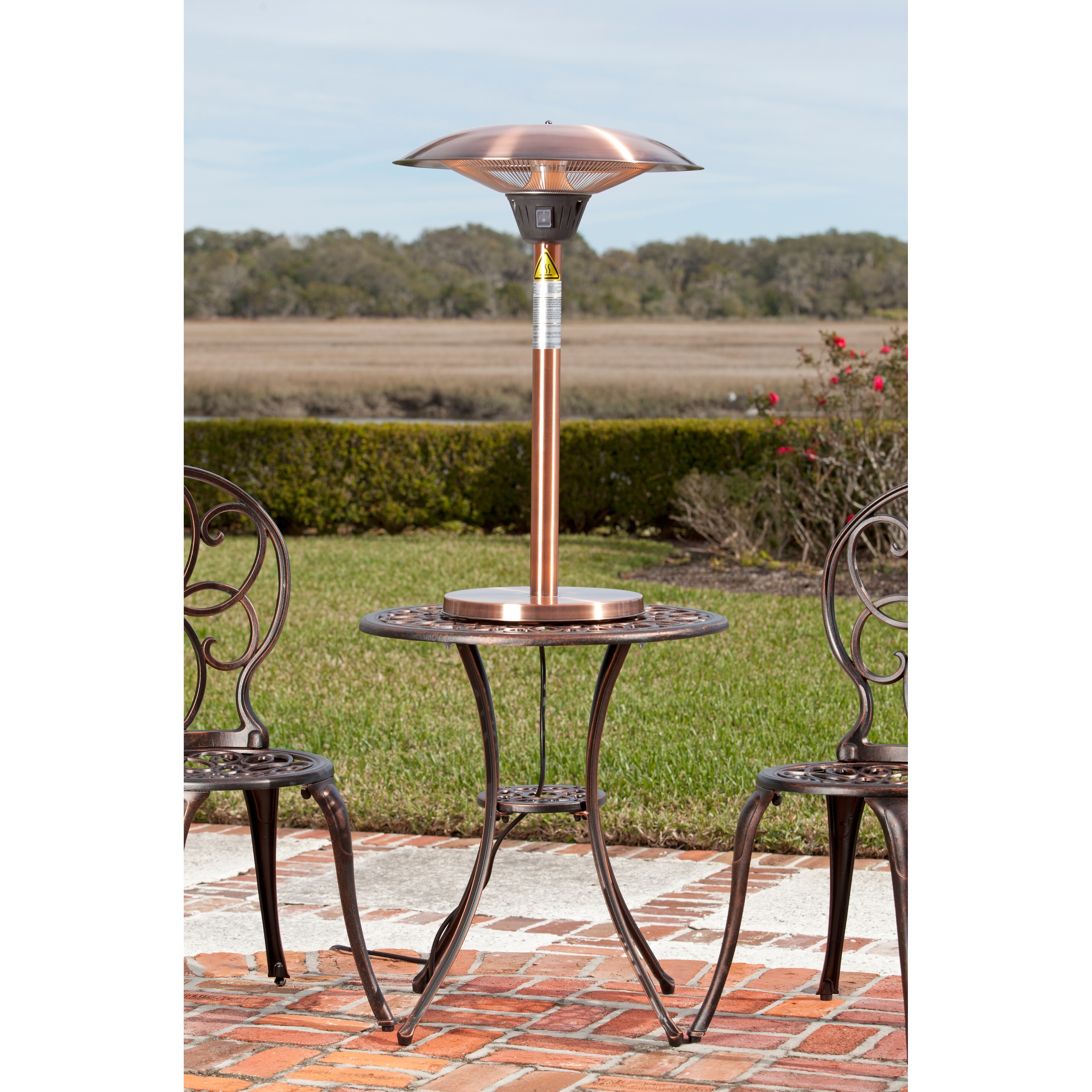 Fire Sense 62217 Cimarron Brushed Copper Colored Table Top Fire Sense 62217 Cimarron Brushed