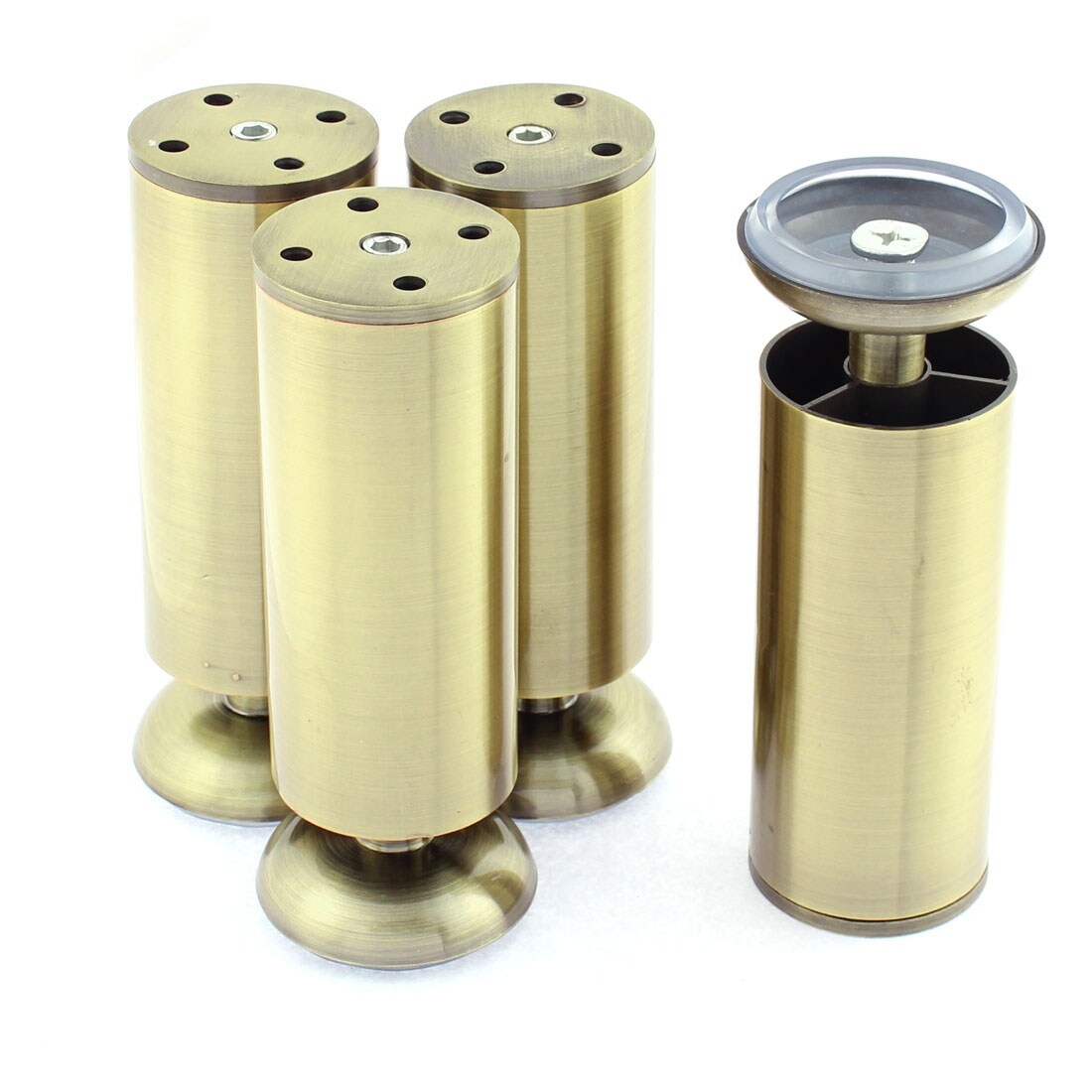 Shop furniture bed cabinet adjustable plinth leg support bronze tone 50 x 150mm 4pcs free shipping today overstock com 18380811