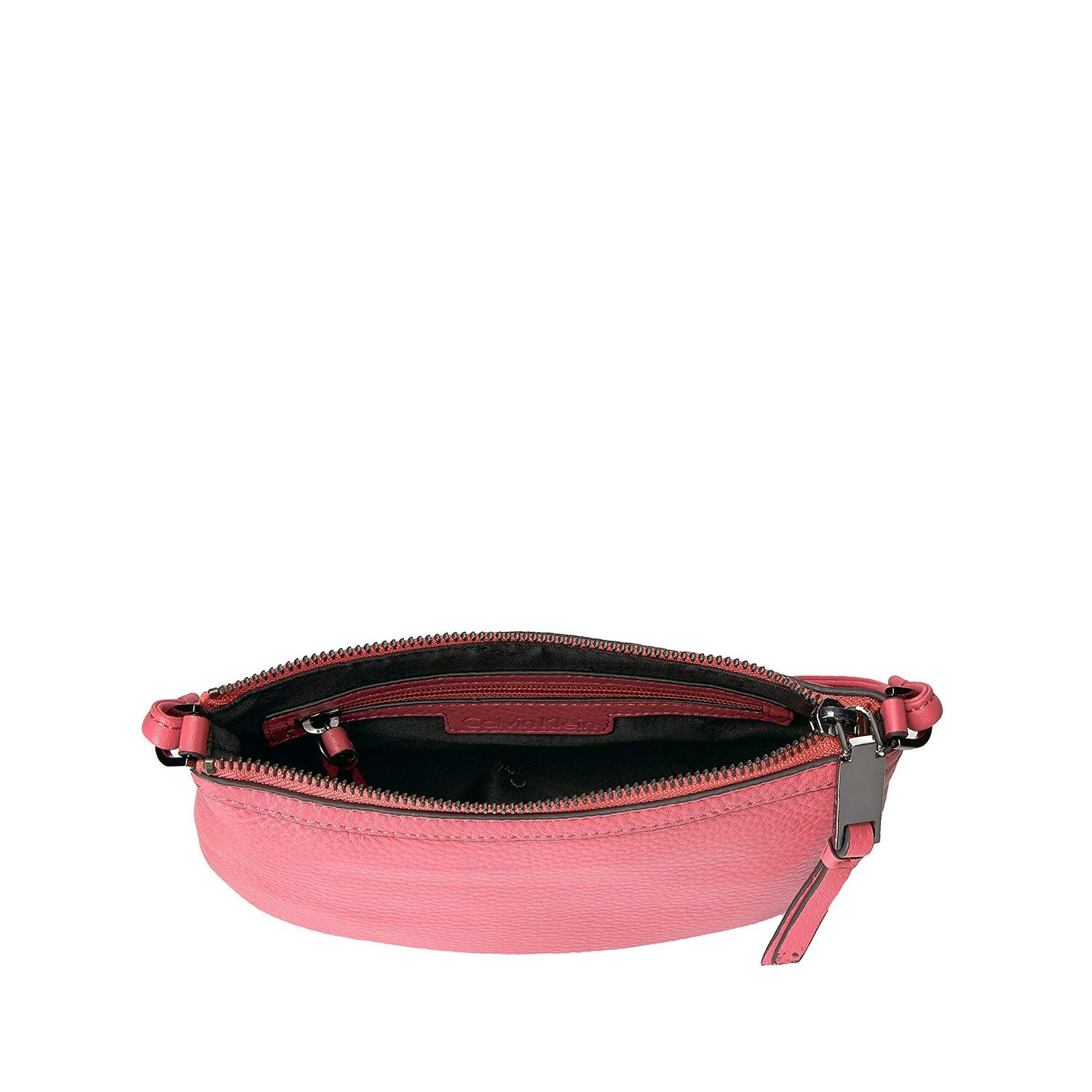 calvin klein carrie pebble leather crossbody