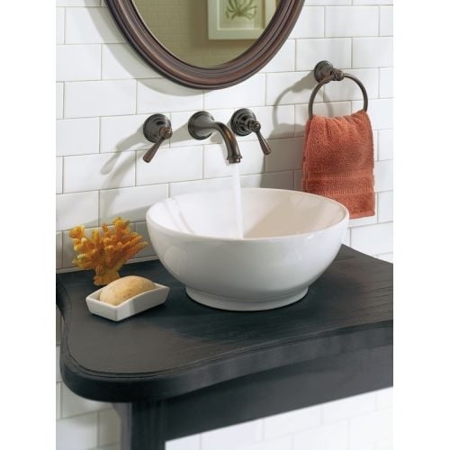 Moen T6107 Double Handle Wall Mounted Bathroom Faucet from the Kingsley Collection - Free Shipping Today - Overstock - 22730336
