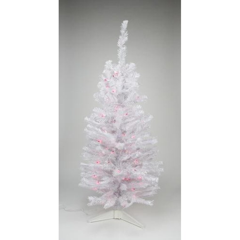 Shop 3 X 18 Pre Lit Slim White Tinsel Artificial Christmas Tree Shop 3 X 18 Pre Lit Slim White Tinsel Artificial Christmas Tree
