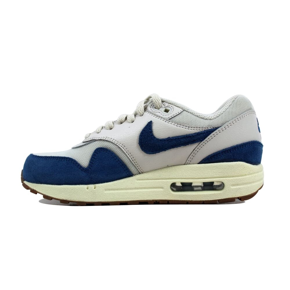 Nike Women's Air Max 1 Essential Light BoneBrigade Blue Sail Gum Medium Brown 599820 019 Size 5 Nike Women's Air Max 1 Essential Light BoneBrigade Blue Sail Gum Medium Brown 599820 019 Size 5