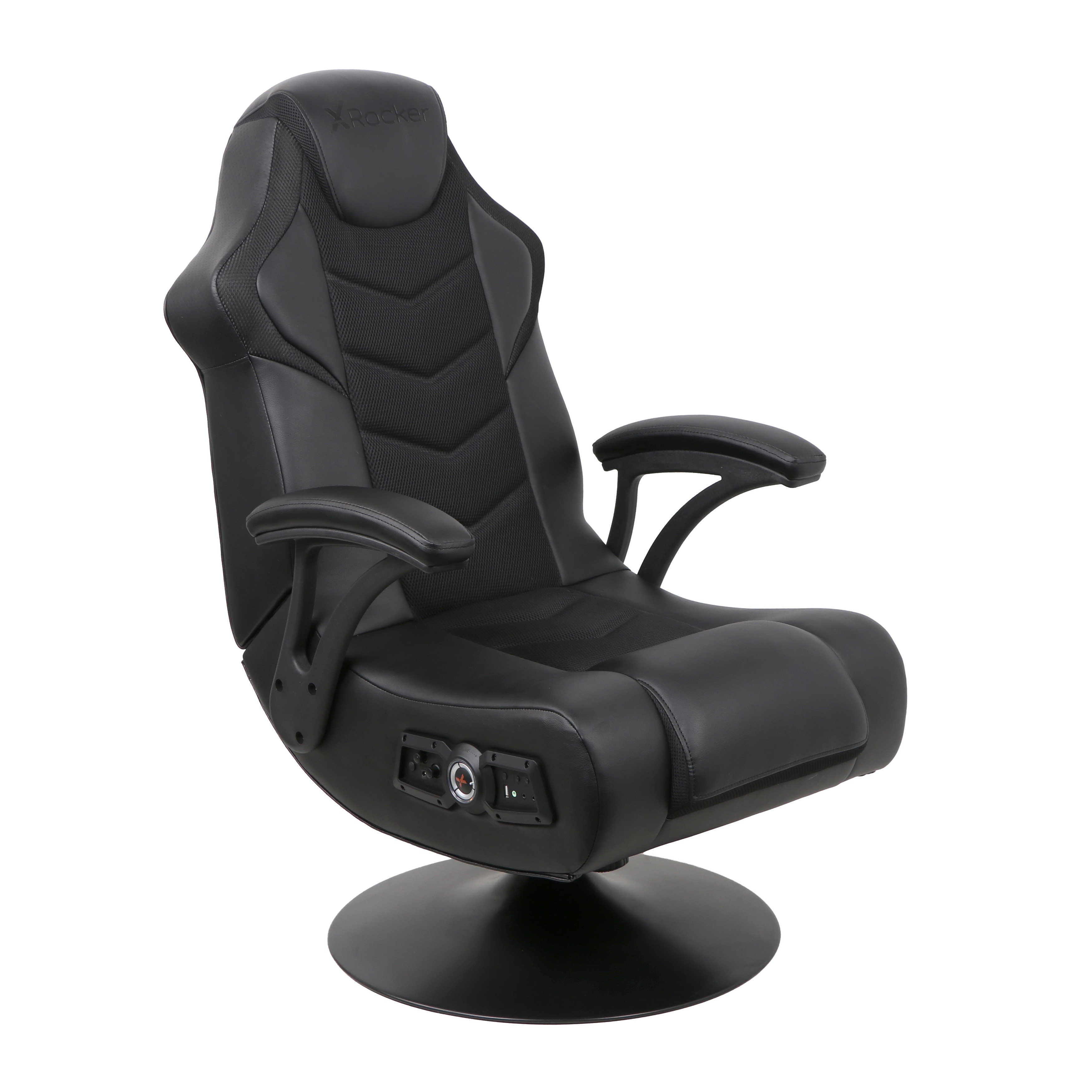 X Rocker Torque Rgb Led 21 Dual Wireless Bluetooth Audio With Vibration Pedestal Gaming Chair In Black Overstock 32202227