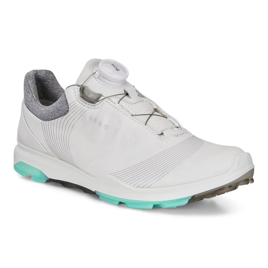 Stijg besluiten hoop Ecco Womens Biom Golf G2 39 Euro 8-8.5 White/Emerald YAK Golf Shoes -  Overstock - 25744523