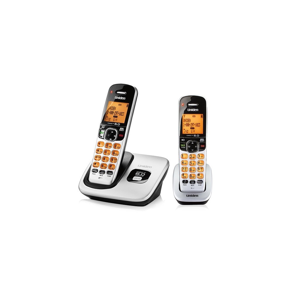 Shop Uniden D1760-2 DECT 6.0 Cordless Phone w/ 1 Extra Handset - Free  Shipping Today - Overstock.com - 17663091