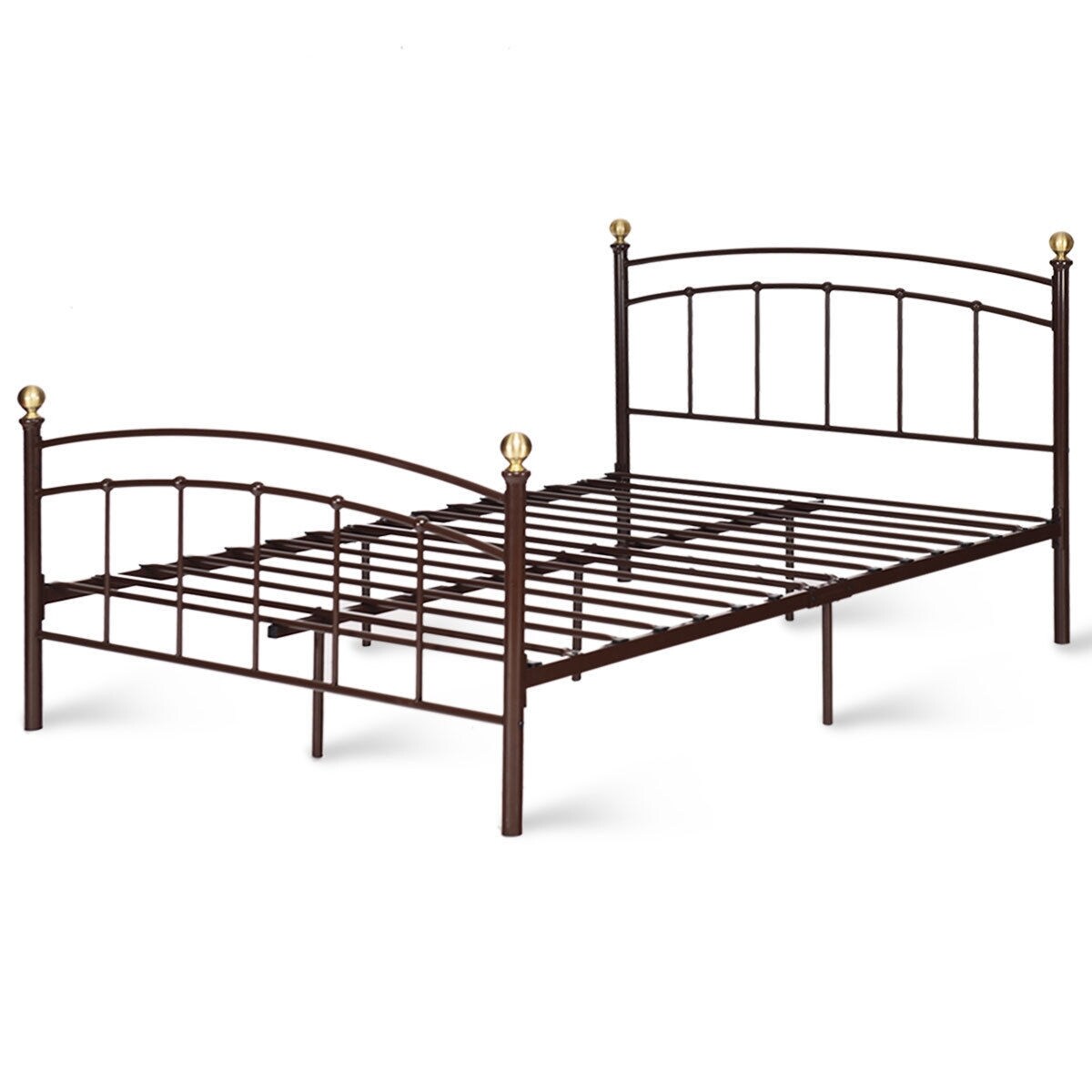 Shop Costway 12 Full Size Metal Bed Frame Platform Metal Slat