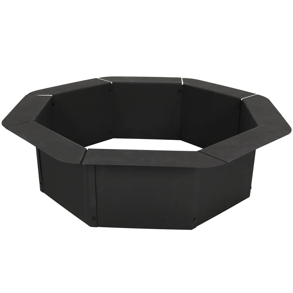 Shop Sunnydaze 30 Fire Ring Octagon Heavy Duty Steel Fire Pit
