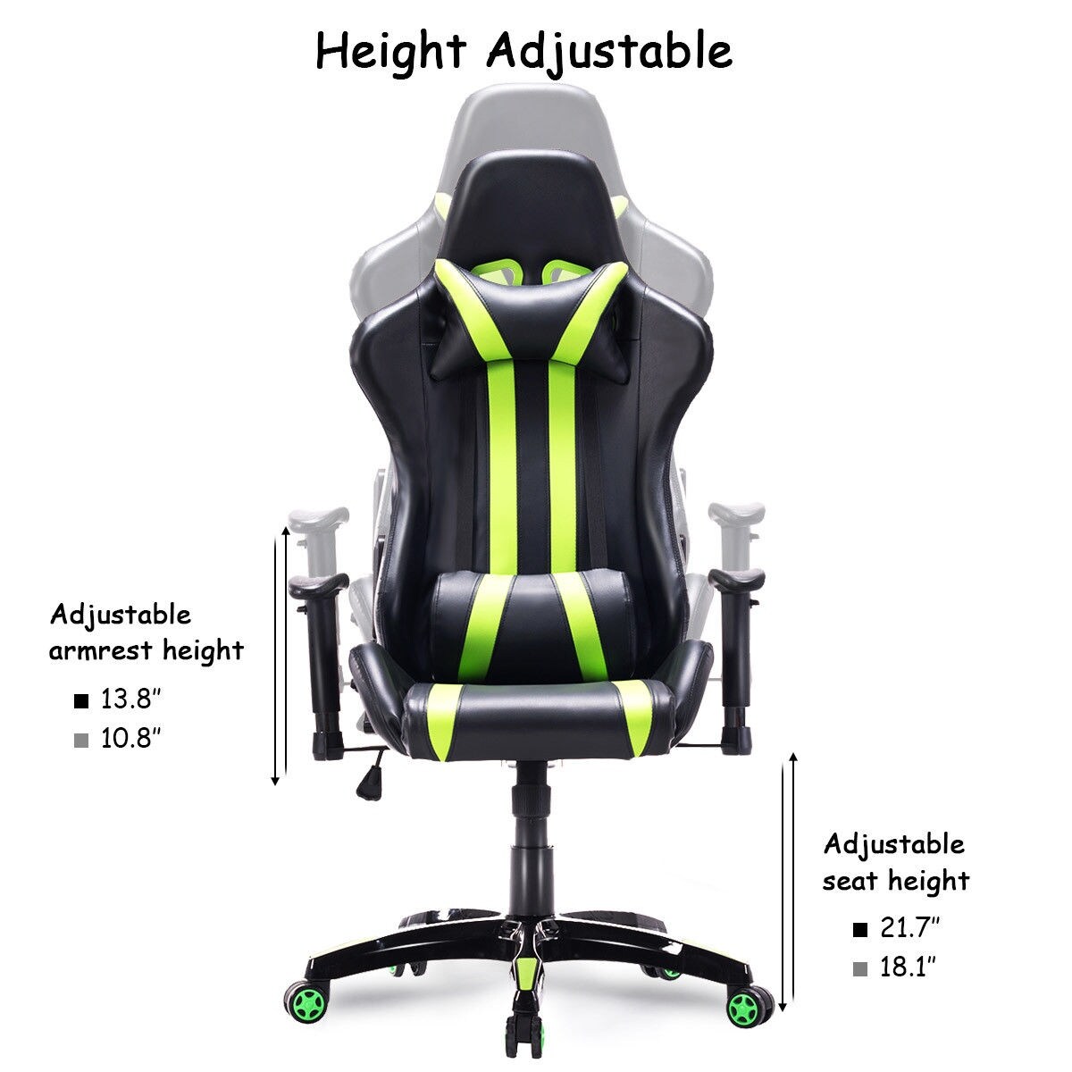 Costway Executive Racing Style High Back Reclining Chair Gaming Chair Office Computer