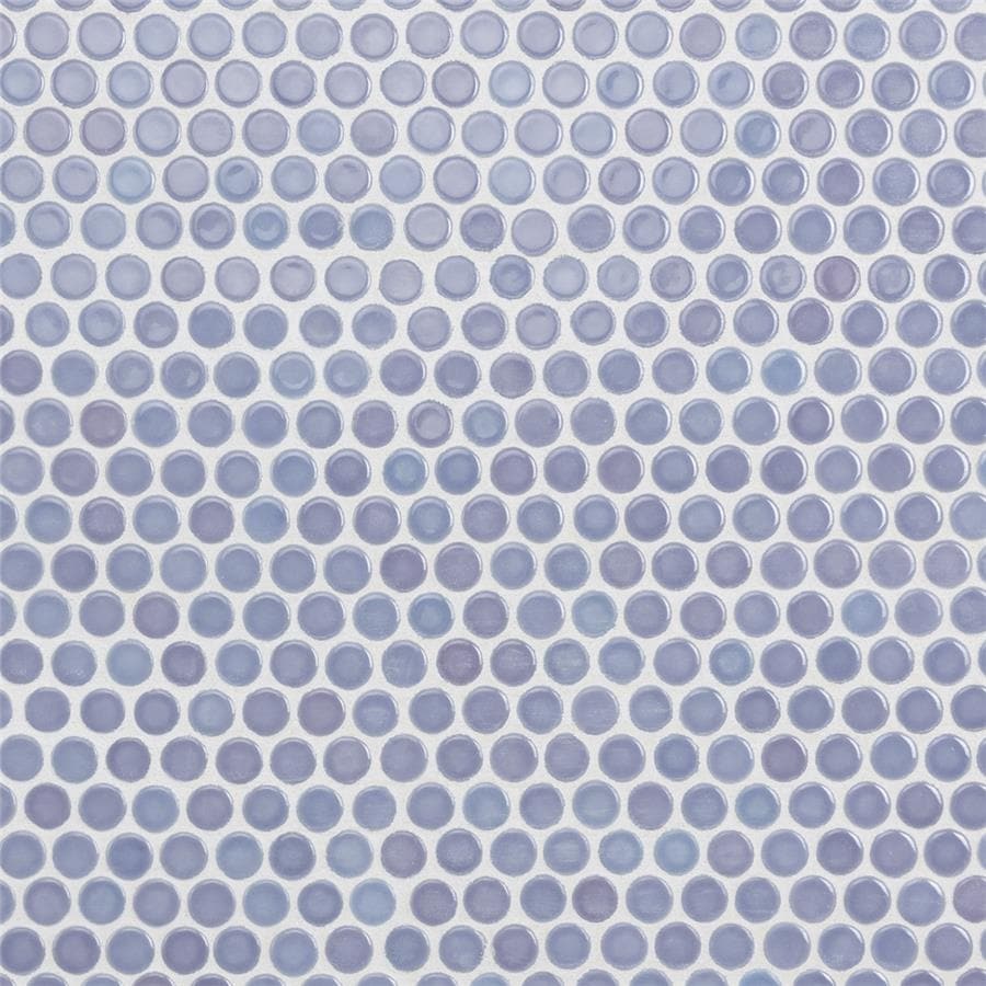 Somertile 12x12 625 Inch Penny Lavender Porcelain Mosaic Floor And Wall Tile Overstock 1670