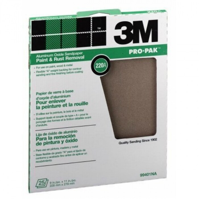 Shop 3m 99404 Pro Pak Aluminum Oxide Sandpaper 9 X 11 Medium 100