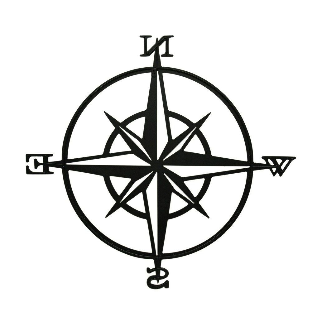 Compass Rose Western Star Black Metal Wall Hanging 33 1 2 Inch Overstock 16750970 There are 320 compass rose drawing for sale on etsy, and they cost $7.36 on average. compass rose western star black metal wall hanging 33 1 2 inch