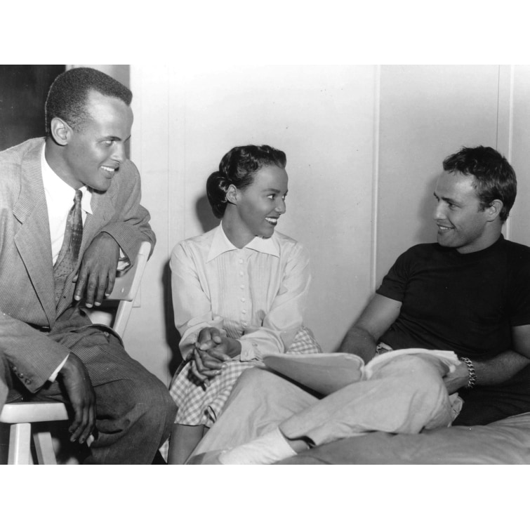 Shop Harry Belafonte Dorothy Dandridge And Marlon Brando Smiling