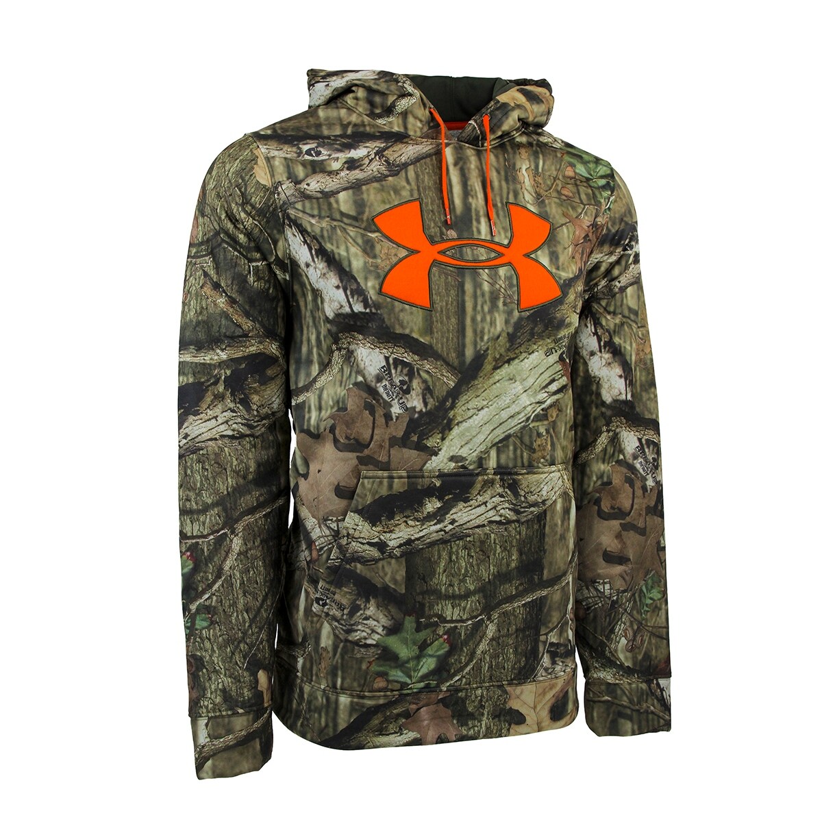 mens black and camo under armour hoodie