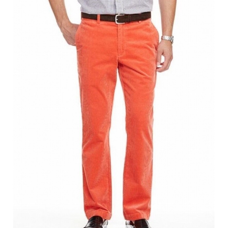 orange corduroy pants mens