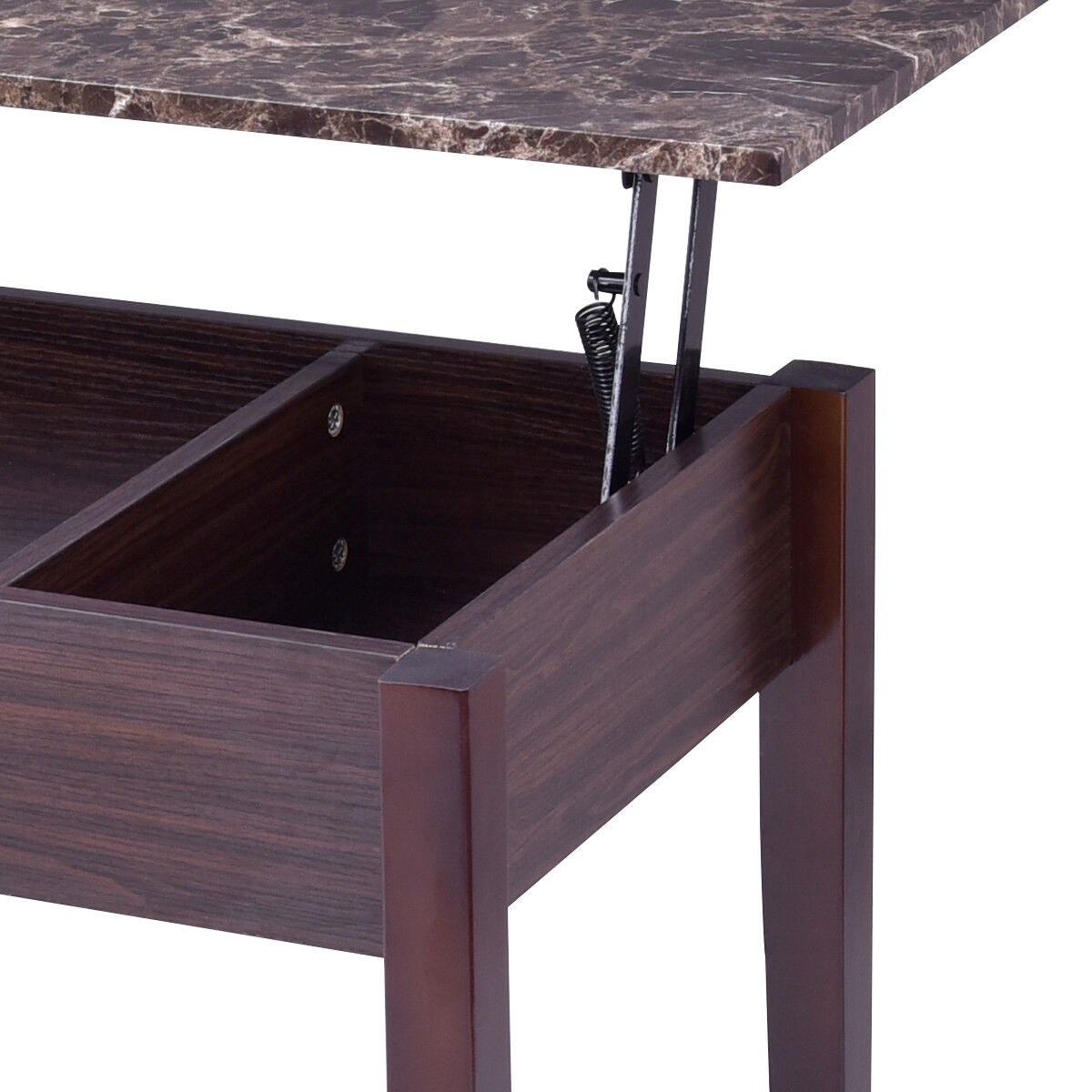 Costway Faux Marble Lift Top Coffee Table W Hidden Storage Costway Faux Marble Lift Top Coffee Table W Hidden Storage Compartment Solid Wood Legs As Pic Free Shipping Today 20476007