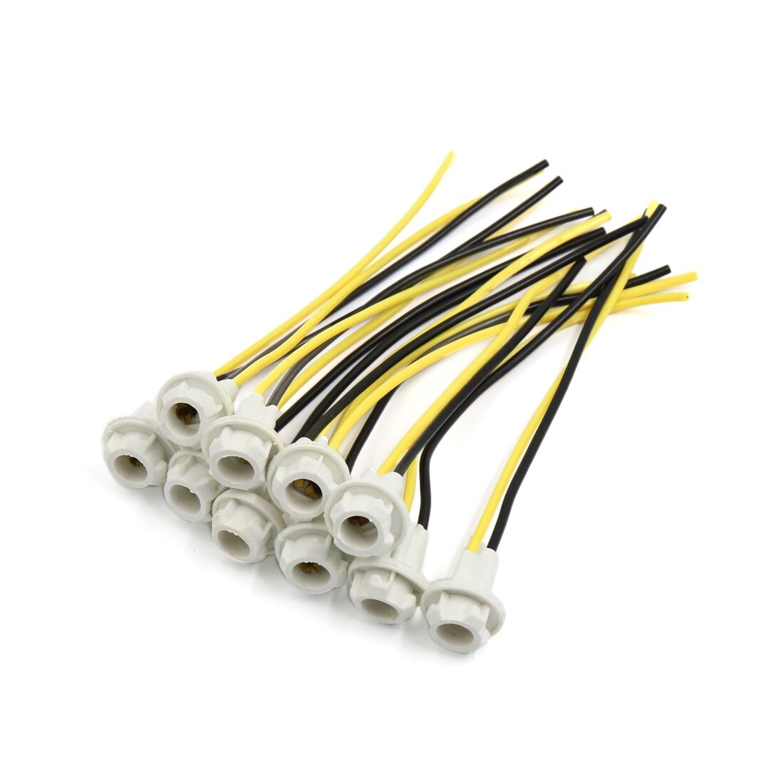 Shop 10Pcs Black Yellow T10 Light Lamp Socket Base Holder Wiring Harness Connector - On Sale - Free Shipping On Orders Over $45 - Overstock.com - 17597177