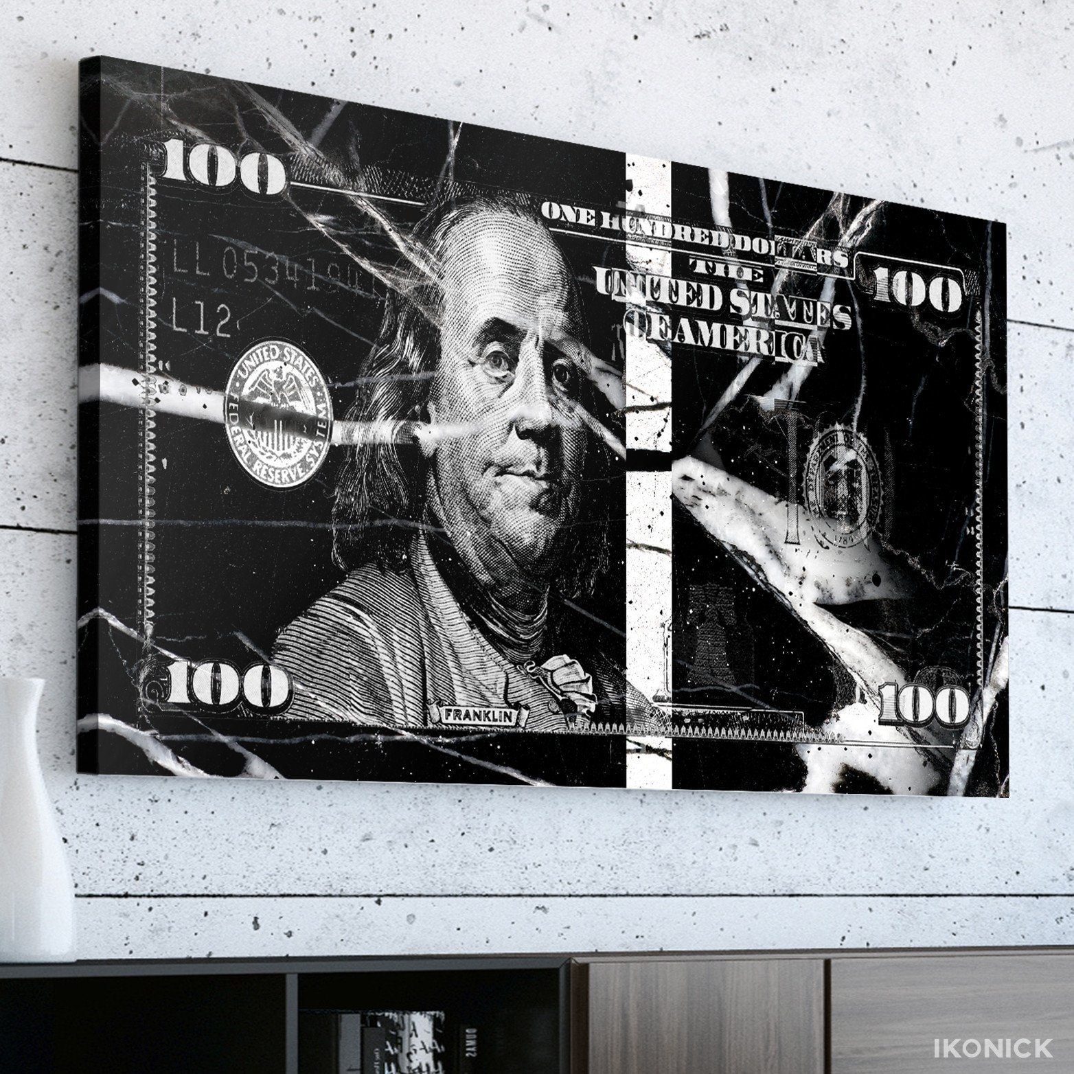 Shop Ikonick Marble Money Canvas Art Free Shipping Today - ikonick marble money canvas art