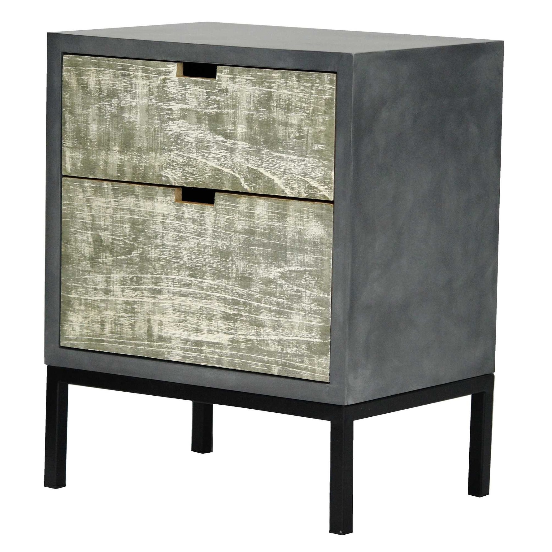 2 Drawer Accent Cabinet Mdf Wood Iron Free Shipping Today 2 Drawer Accent Cabinet Mdf Wood Iron