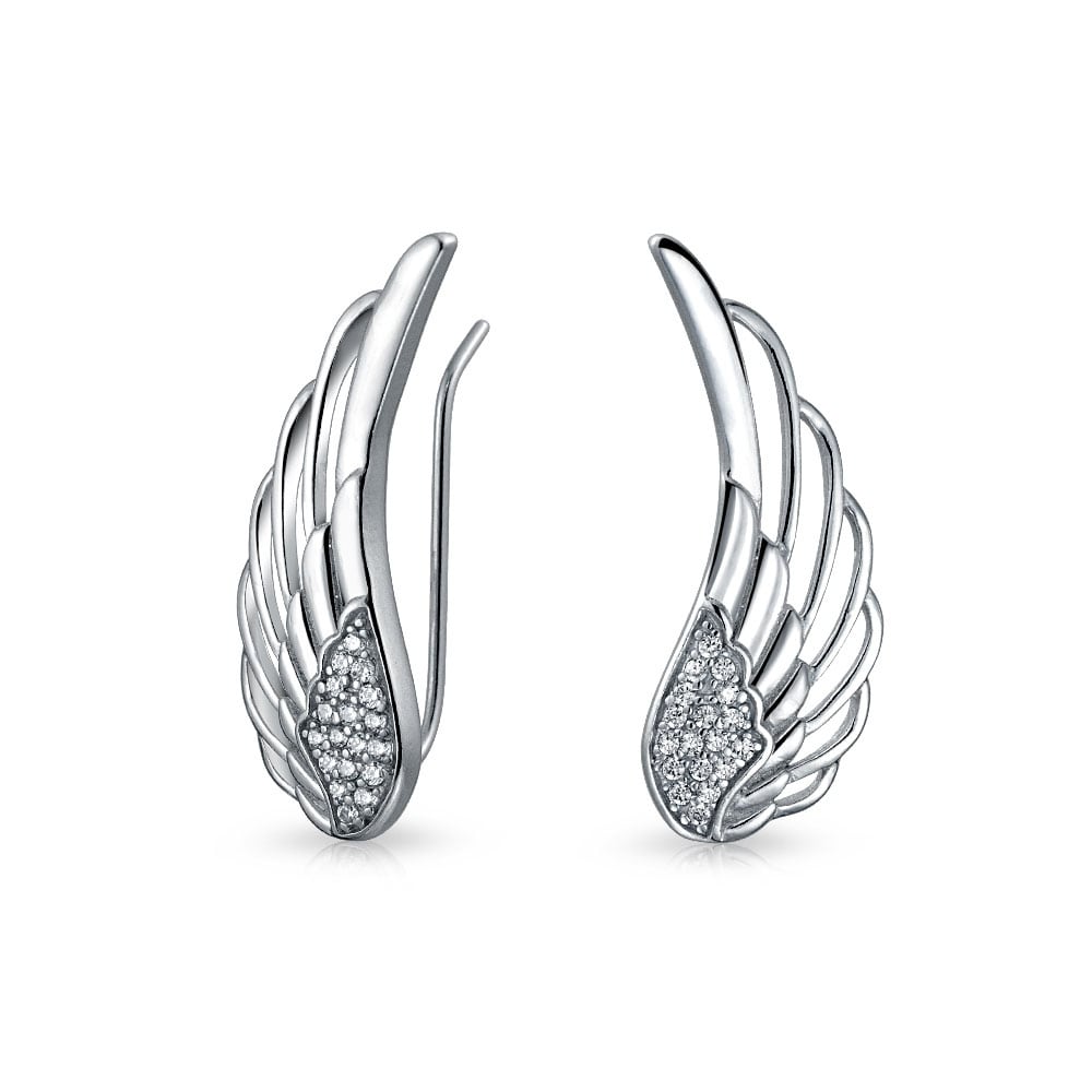 925 Silver Guardian Angel Feather Ear Pin Earrings On 925 Silver Guardian Angel Feather Ear Pin Earrings On Free Shipping Orders Over 45 21159322