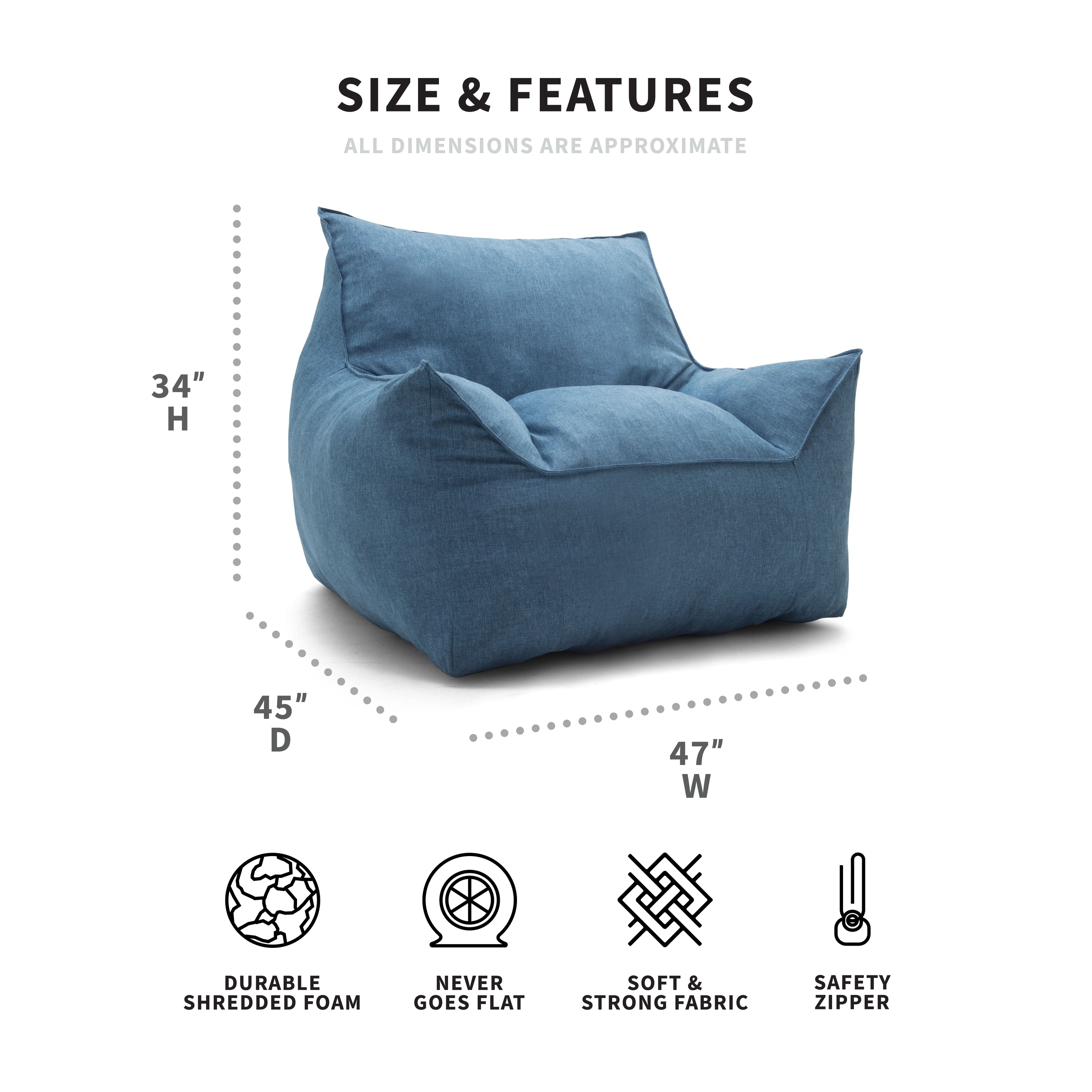 Big joe imperial discount lounger fuf chair