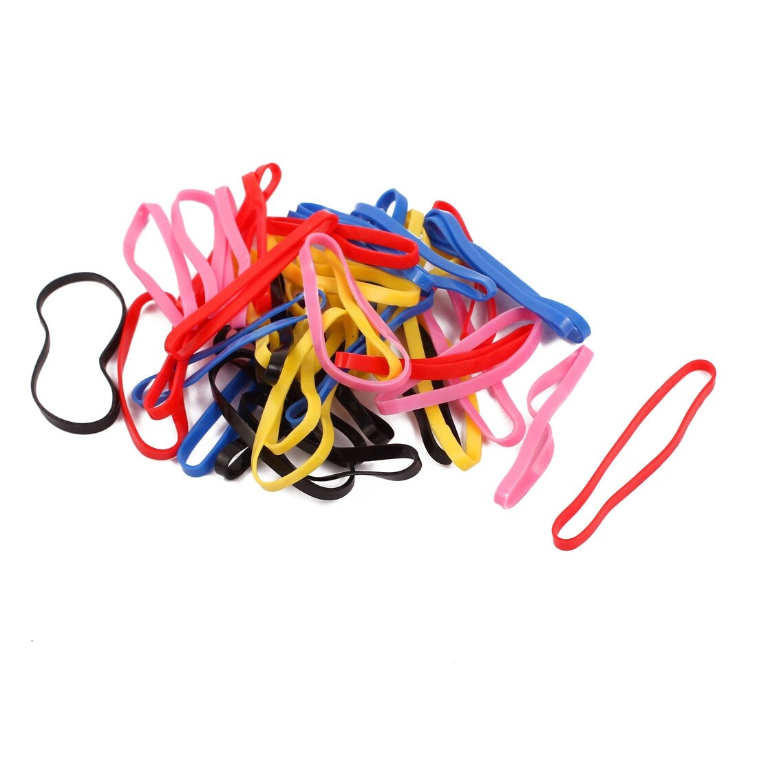 ladies ponytail holder elastic hair rubber bands multi-color 86 pcs