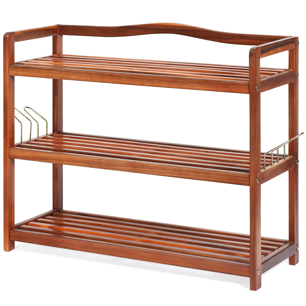 wood shoe organizer