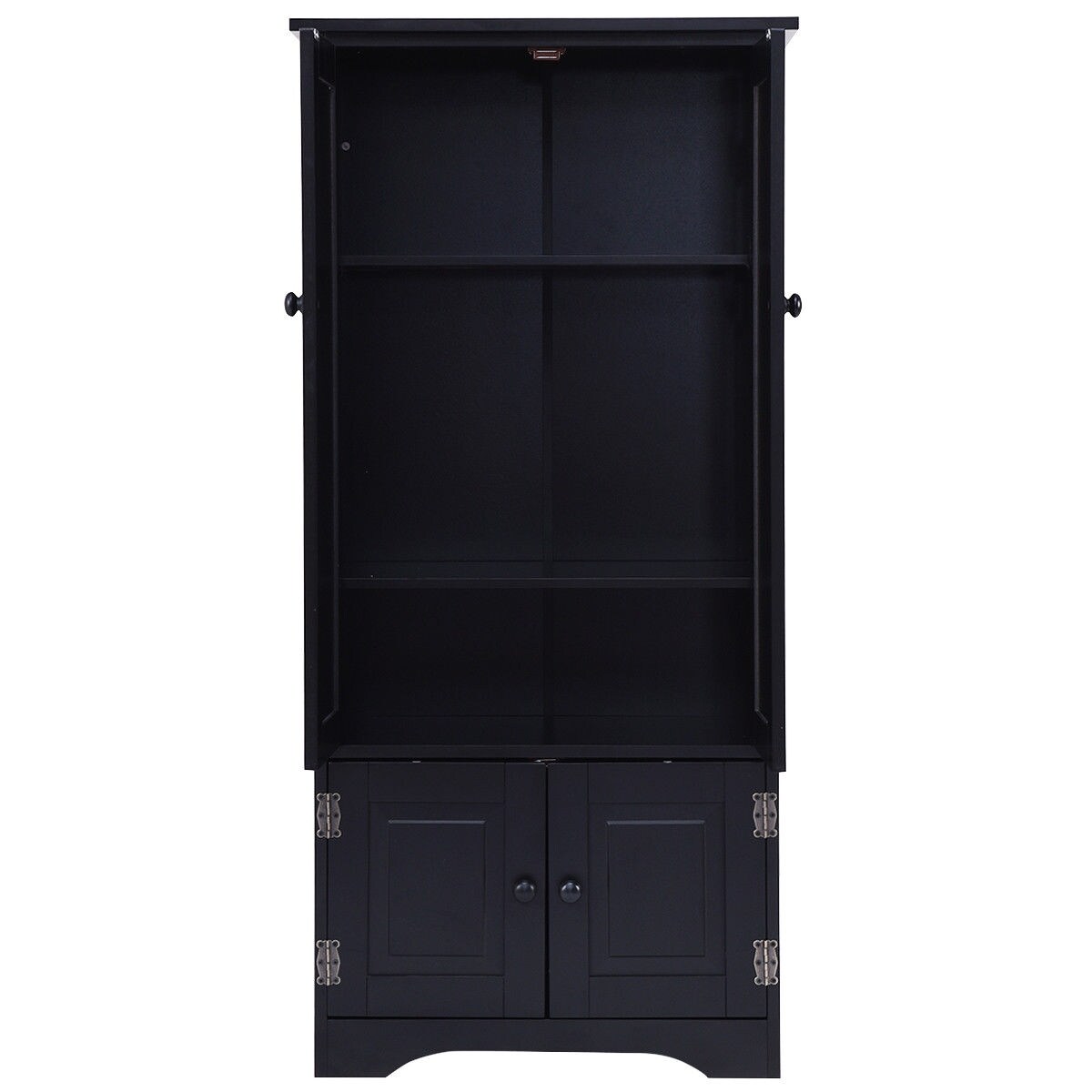 antique storage cabinet with doors tall shop costway accent storage cabinet adjustable shelves antique door floor black free shipping today overstockcom 19626749 antique storage cabinet with doors tall shop costway accent storage cabinet adjustable shelves antique door floor black free shipping today overstockcom 19626749